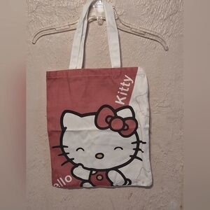 Hello Kitty Red and White Tote Bag